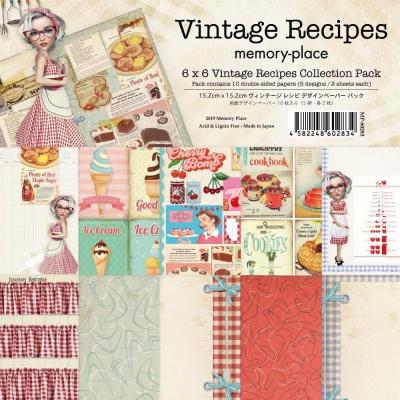 Asuka Studio Memory Place Vintage Recipes Designpapier - Paper Pack 